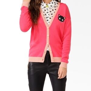 Hello Kitty X Forever 21 Chococat Coral Cardigan